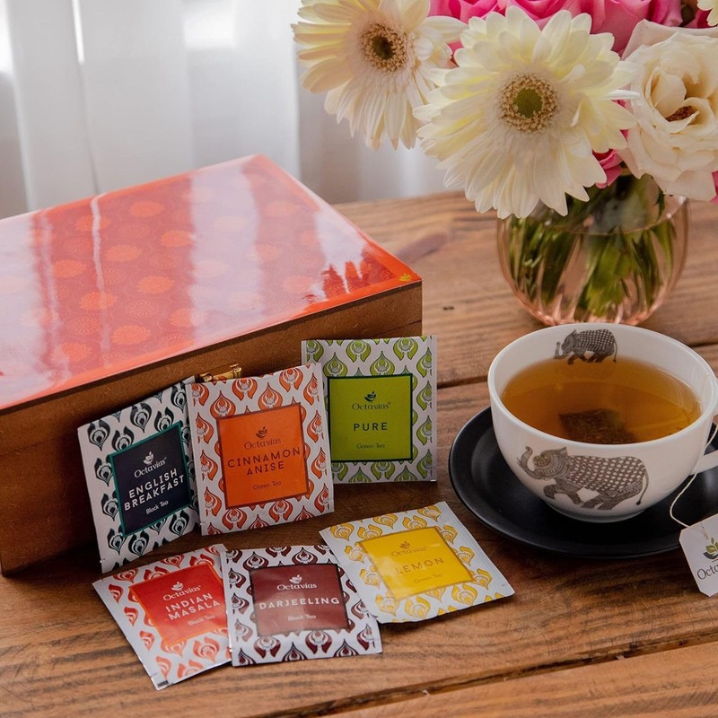 Octavius Assorted Tea | 6 Assorted Black & Green Teas