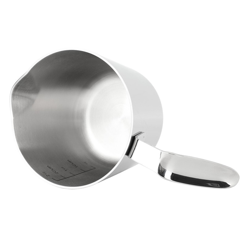 304 Stainless Steel Butter Warmer 600ML Small Saucepan Measuring Cup