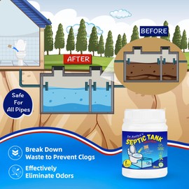 Dr. Raifya's Septic Tank Treatment Pods - 12 Month Eco-Friendly Supply | Ultra Concentrated Bacterial & Enzyme Formula for Clog Prevention & Odor Elimination | Suitable for All Septic Systems