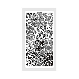 Plaid Spot Stripes Smetal Nail Stamping Plate Stars Line Pattern Animal Prints Xy Z11 Nail Wraps Art Stickers Manicure Supplies for Women for Home Nails Full Long Lasting Easy Apply and Remove