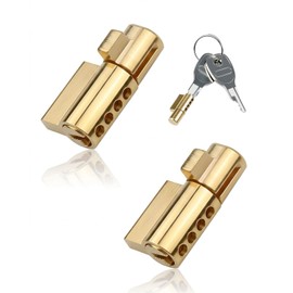 TAVYTH 2 Piece Trailer Lock Clutch Lock with 2 Keys Anti-Theft Device Trailer Accessories Car Trailer Hitch Lock Wheel Lock Security Steel Robust Locks Set