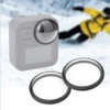 Mugast Lens Protective Cover,2PCS Waterproof Dustproof Acrylic Action Camera Lens