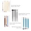 52Pcs Polymer Clay Sculpting Tools Multipurpose Modeling Carving Knife Pottery