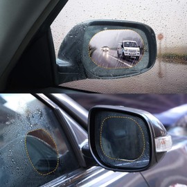 Espejo retrovisor para coche, película impermeable, retrovisor lateral, membrana de revestimiento a prueba de lluvia, HD Nano, pegatina protectora transparente para conducción segura, paquete de 3