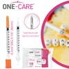 ONE-CARE Syringes 0.5 ml/cc, 30G x 5/16"(8mm), Orange Cap, 10