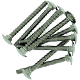 M6 (6mm x 50mm) Cup Square Carriage Bolt (Fully Threaded) - Stainless Steel (A2) (Pack of 10)