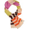 FRAAS Cotton stole with colour blocking stripes, 50 x 180