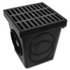 Polylok 9"x9" Square Catch Basin Kit (Black Grate)