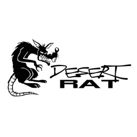 Desert Rat Decal by Check Custom Design - Multiple Colors and Sizes