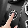 Figpade 2PCS Car Engine Push Start Button Cover Decoration Ring,Bling