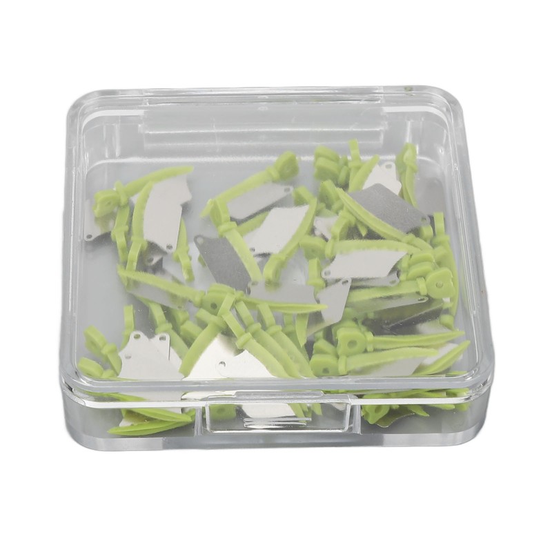 50pcs Teeth Interproximal Wedge Stainless Steel Heat Resistant Dental Matrix