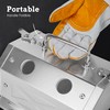 ATkrou 1 Burner Gas Propane Forge 2600℉ Double Door mini
