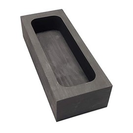 LLF Gold Silver Graphite Ingot Mold Mould Crucible for Melting Casting Refining (125x50x30MM(1.25kg Gold / 650 gsilver))