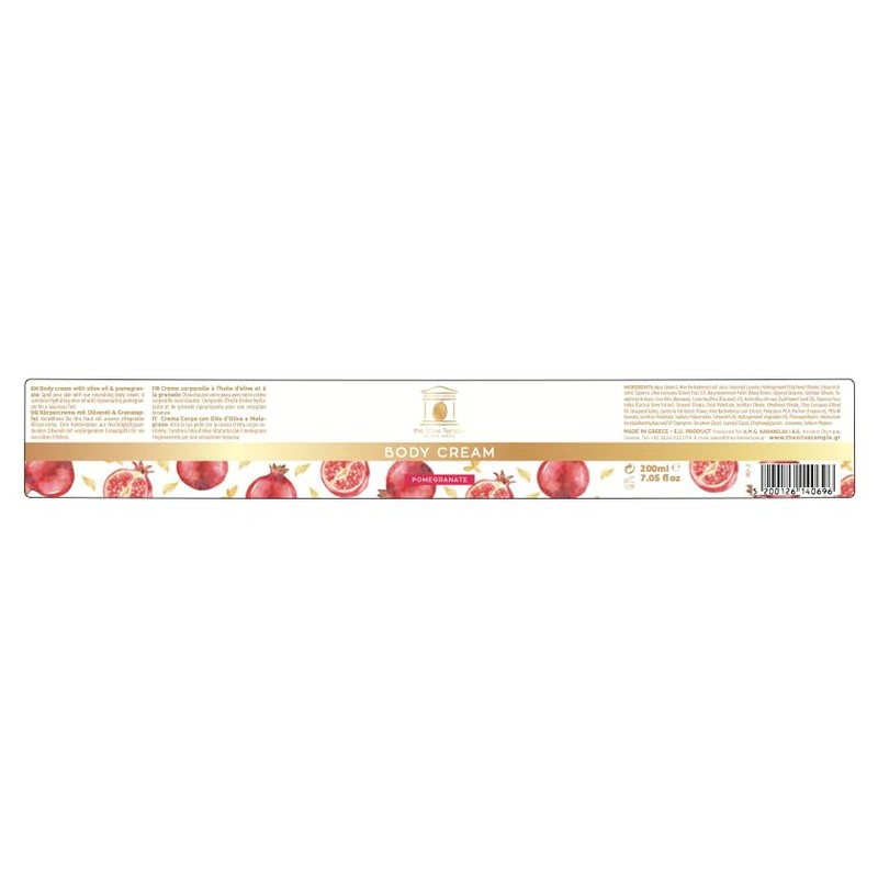 Crema corporal nutritiva con aceite de oliva y extracto de