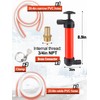 Hand Fuel Transfer Pump with Leakproof Clamps - Versatile Manual