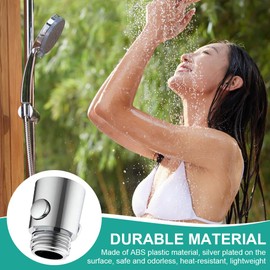 Shower Shut Off Valve,Shower Head Flowing Restrictor,G1/2 Shower Head Control Valve,Durable ABS Shut Off Valve Replacement Part,Universal Replacement Water Pressure Regulator,for Handheld Shower