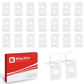 60 Pack Clear Vertical Blind Repair Tabs, No Tool Peel and Stick Adhesive Clips, Replacement Kit for Window Blinds