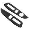 Seat Adjustment Button Panel Trim Soft Carbon Fiber Decoration Fit