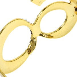 Glasses Photo Prop Birthday Glasses 60 Years Old Glasses with Rhinestones Funny Plastic Costume Photo Booth Prop 60th