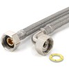 Reinforced hose 1/2 inch nut x 1/2 inch nut bend (DN8) for drinking or utility water