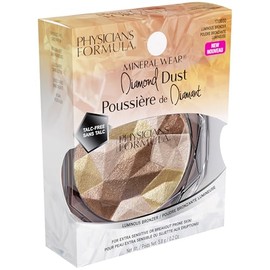 Physicians Formula Physicians Formula Mineral Wear Diamond Dust, Vitamin E Mineral Weightless Powder and Serum Hybrid, Warm Radiant Finish, Vegan, Talc-Free, Cruelty-Free - Luminous Bronzer