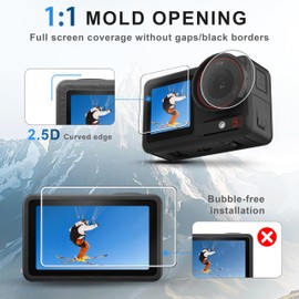 OKFUN 9PCS(3Sets) Screen Protector for DJI Osmo Action 5 Pro,Tempered Glass Screen Protector Cover,Ultra HD 9H HardnessScratch Resistant,Bubble-Free Action 5Pro Accessories