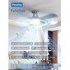 Passky Ceiling Fans with Lights, 42 Inch Smart Ceiling Fan