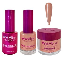 WAVEGEL Soak-Off Gel, Nail Lacquer & Acrylic/Dip Powder Matching Set - Princess Collection - #29 Wake Up Coffee