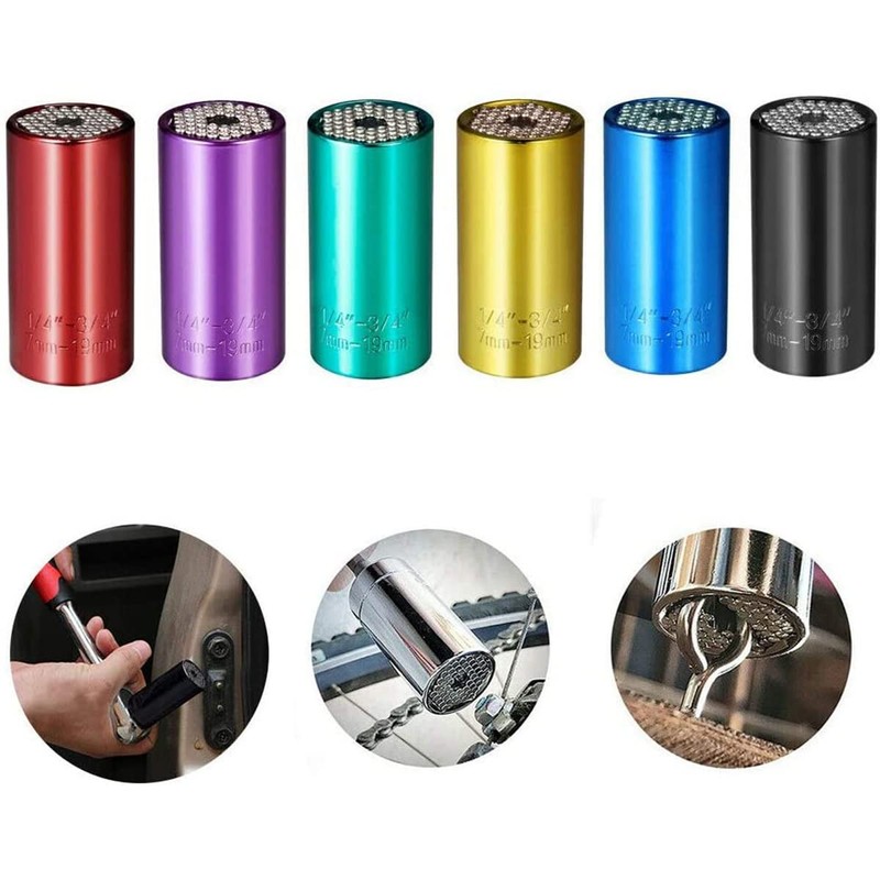 Universal Socket Wrench 7-19mm Multi-Function Hand Tools Wrench Drill Adapter