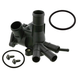 febi bilstein 14506 Kühlwasserflansch für Thermostatgehäuse, mit Schraubensatz , 1 Stück