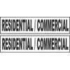 2-6x24 Residential/Commercial Real Estate Rider Sign Black