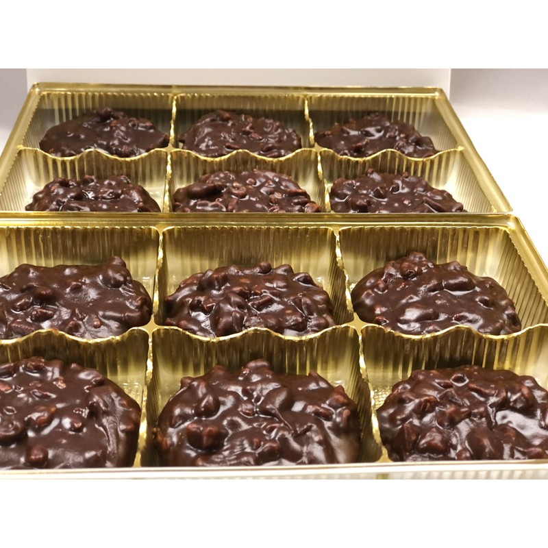 Chocolate Pecan Pralines (12 Count) | Charleston Chocolate Pralines |