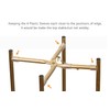 ALPOME Gold Plant Stand Indoor Tall - 2 Tier White