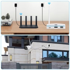 Expandable 8CH Mini NVR & Security Cameras System-2pcs 2K Outdoor Cameras & 1pcs 8CH Wifi NVR Kit, Face capture/Record&Playback, Intrusion Detection, SD Card or External HDD For Recording, Remote View