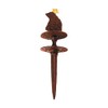 Rustic Pulley Frog King, Cast Iron Garden Hose Guide, Dimensions