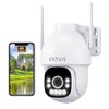 CAYVIS 4K Outdoor Surveillance Camera, PTZ Camera Outdoor, 355°/90° Swivel,