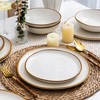 AmorArc Ceramic Dinnerware Sets,Handmade Reactive Glaze Plates and Bowls Sets,Highly