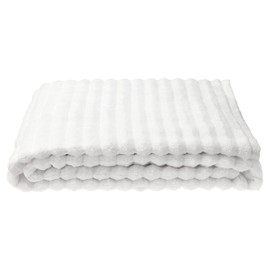 Zone Denmark Inu Beach Towel - Luxurious Quick Dry Bath Towel and Sauna Towel in Extra Large Size, Crafted from 100% Cotton for Ultimate Comfort and Absorbency (White)