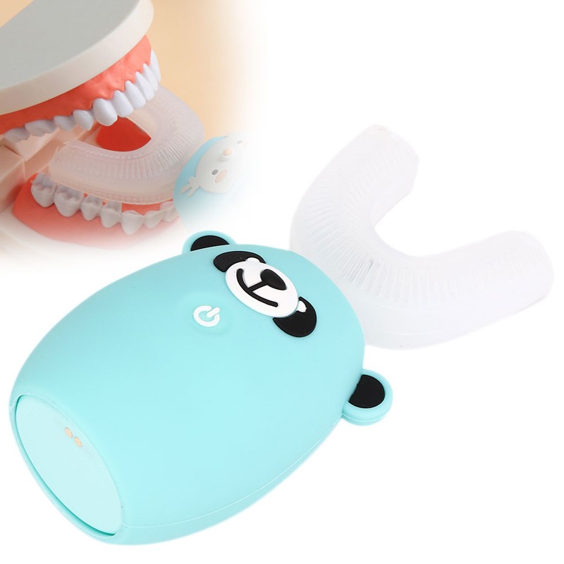 U shape Children Electric Toothbrush Automatic Silicon Sonic Teeth Whitening