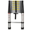elfinrm Folding Telescoping Ladder 12.5FT Aluminum Extendable Ladder One Button