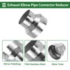 X AUTOHAUX 3.5"OD to 5"OD Mandrel Exhaust Bend Elbow Concentric