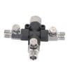 1/8 Three Way Adjustable Metal Air Hose Splitter Airbrush Fitting