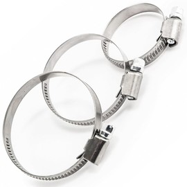 Hose Clips Pipe Clamps 50-70mm (Pack of: 1) Pack of: 1 Worm Drive Premium Adjustable for Ducting and Piping DIYUK