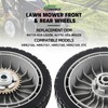 CheeMuii HRR216 Lawn Mower Front Wheels Kit 2 Pcs Front