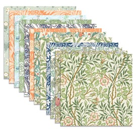 24 Sheets European Style Vintage Pattern Scrapbook Paper, 12 Designs Double-Sided Vintage Floral Decorative Paper Scrapbook Craft Paper, 12 x 12 Inch Card Making Scrapbook DIY Background Paper