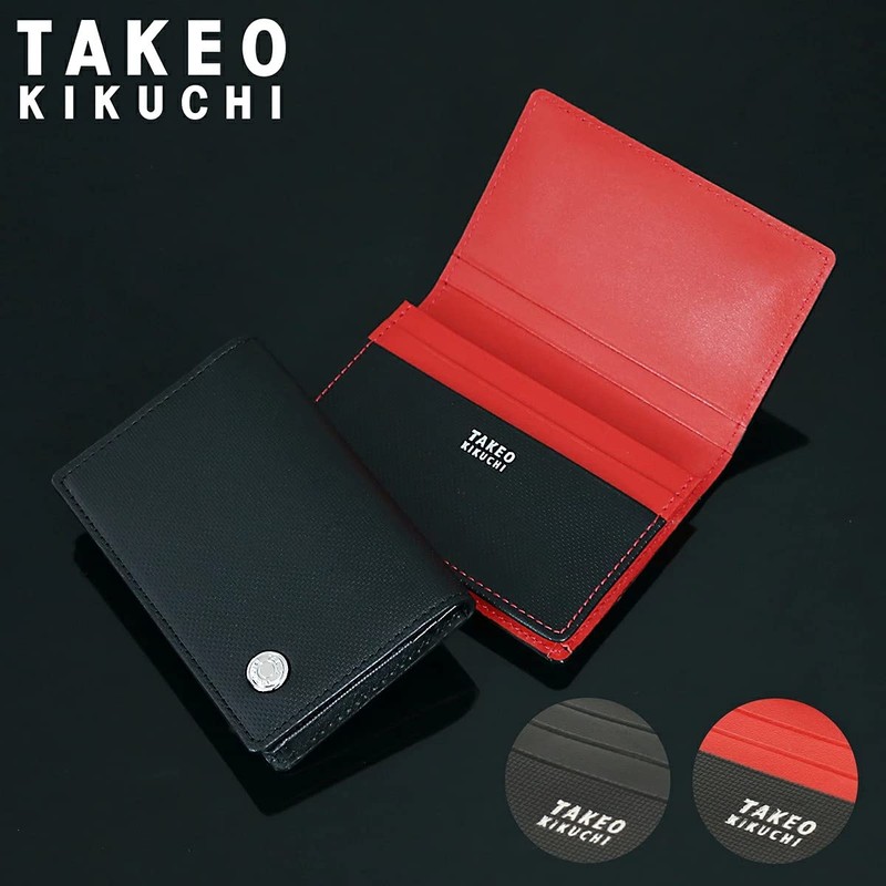 Takeokikuchi Amigo Men's Business Card Holder, Cowhide Leather, Genuine Leather,