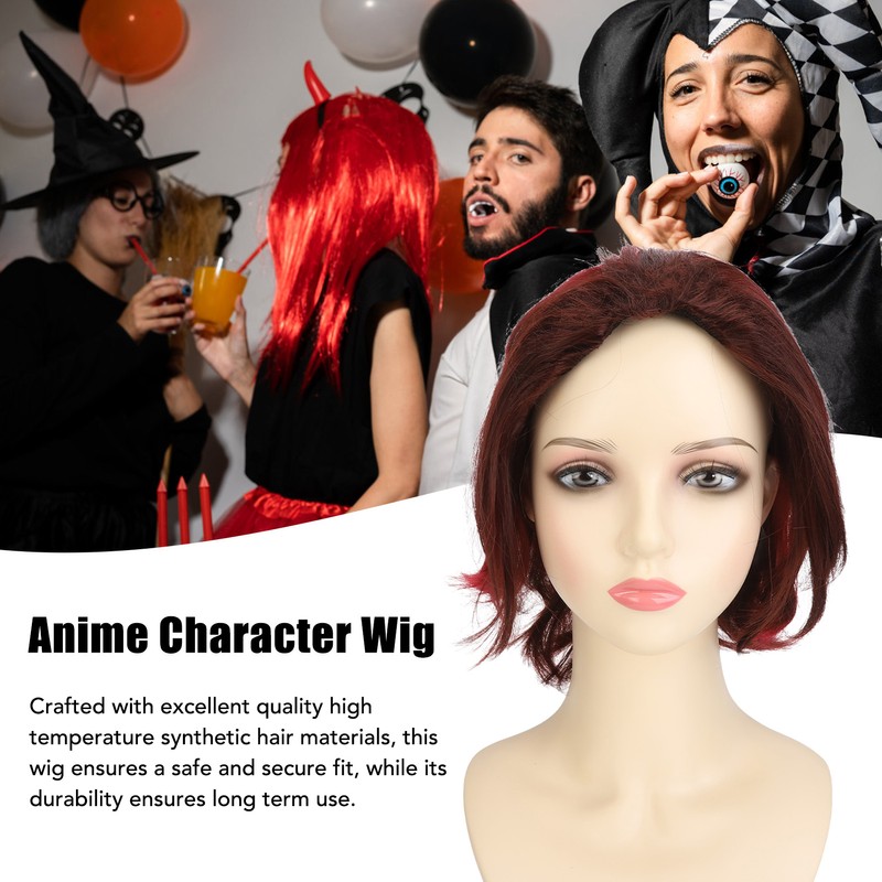 Men Cosplay Short Wig Anime Character Cosplay Costume High Temperature