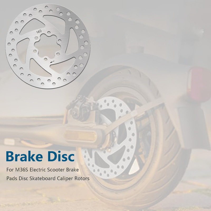 140mm Electric Scooter Brake Rotor in Stainless Steel, Compatible with