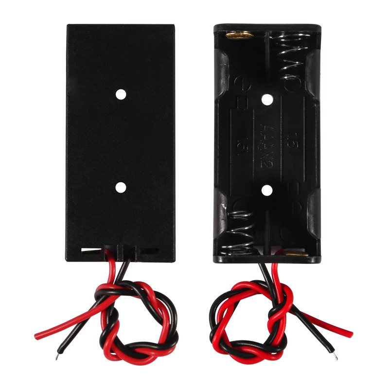 Coliao 12pcs AAA Battery Holder 2 x 1.5V AAA Battery