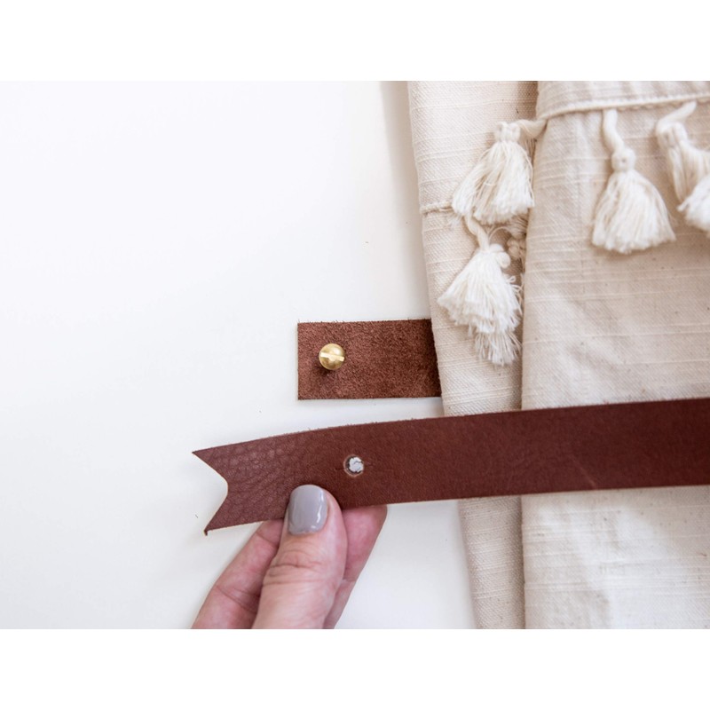 KEYAIIRA - Leather Curtain Tie Back - minimal curtain holdbacks,